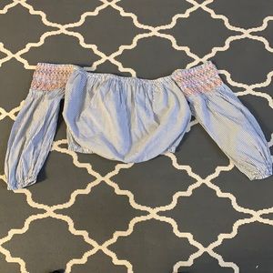 American Eagle Cropped Off the Shoulder Top